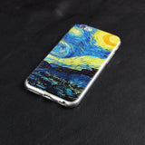 Cases for iphone 7 Plus and 4 4s 5 5S 5C SE 6 6s  Soft Silicone Van Gogh Star