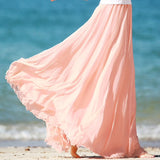 Beach Summer Boho Maxi Skirt
