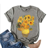 Camiseta dos girassóis de Vincent van Gogh