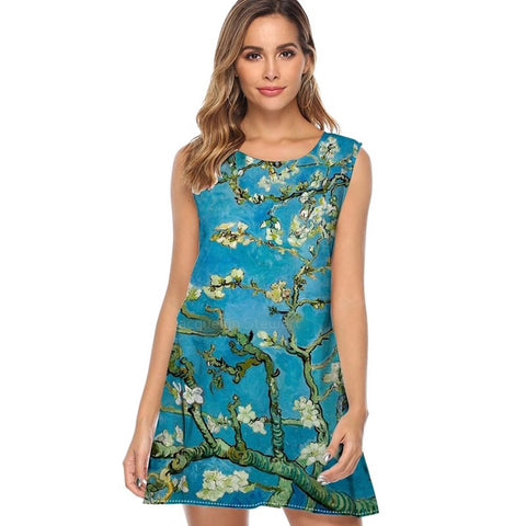 Van Gogh Almond Blossom Summer Dress