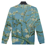 Women/Men Casual Long Sleeve Sweatshirt 3D Printed Van Gogh Graphic