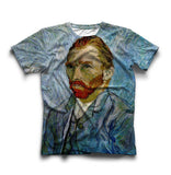 Amêndoa Van Gogh/Auto-retrato/Noite estrelada/Camiseta de girassóis