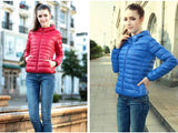 Jaqueta de inverno nova marca da moda de algodão com capuz