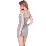 Sexy Backless  Dresses Sleeveless Slim Vest