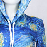 Women Van Gogh Casual Hoodies Sweatshirts New Design