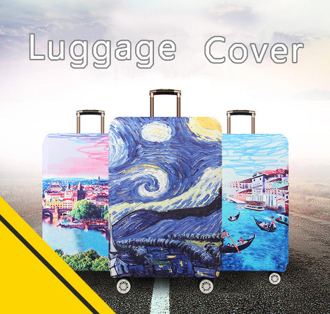 Waterproof Van Gogh Travel Luggage Cover