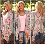 Spring and Autumn New printing knit cardigan jacket