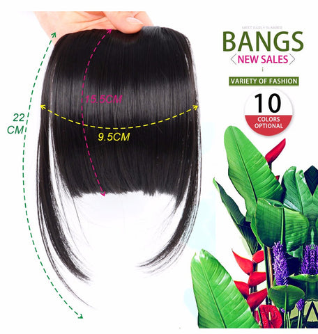 Front Clip In Hair Bang Extensions