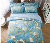 Conjunto de roupa de cama floral para pintura a óleo Van Gogh