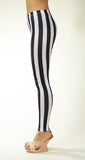 Black and White Spandex Zebra  Sexy Leggings