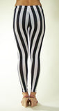 Leggings sexy preto e branco spandex zebra