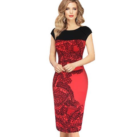 Women's Fashion Office Party Dress chicific Women's Fashion Office Party Dress chicific